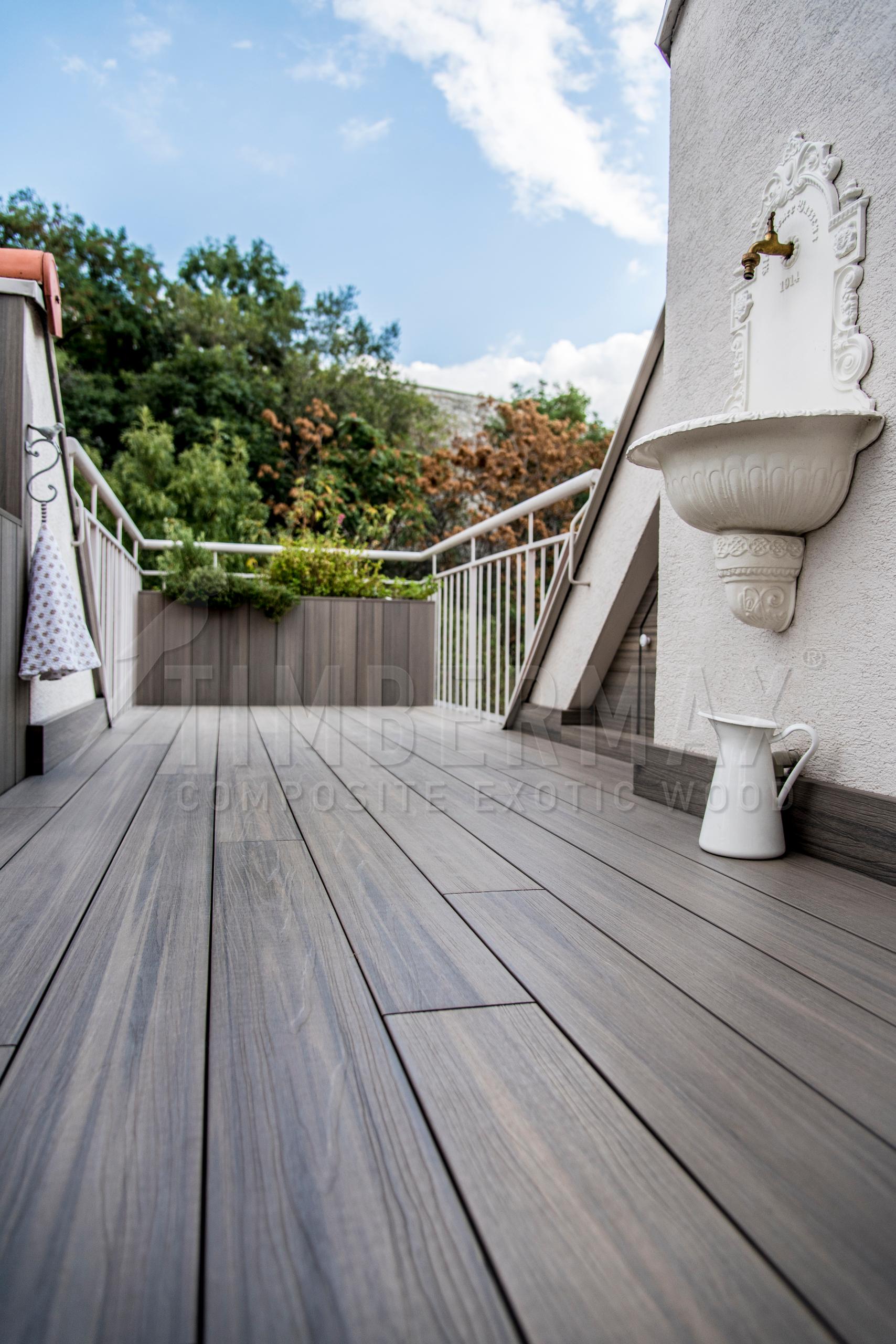 wpc podlaha na terasu z kompozitných terasových dosiek TIMBERMAX